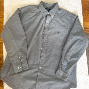 Polo Ralph Lauren Black/White Gingham Shirt Sz 18 (34/35)